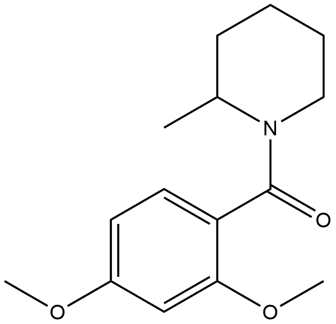 (2,4-Dimethoxyphenyl)(2-methyl-1-piperidinyl)methanone 구조식 이미지