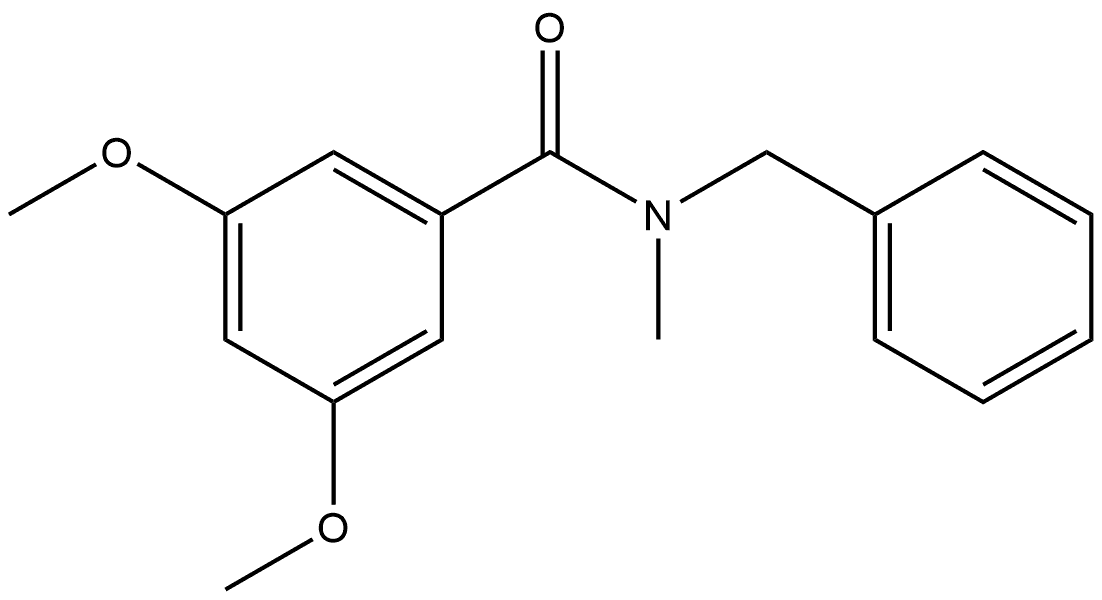 3,5-Dimethoxy-N-methyl-N-(phenylmethyl)benzamide Structure