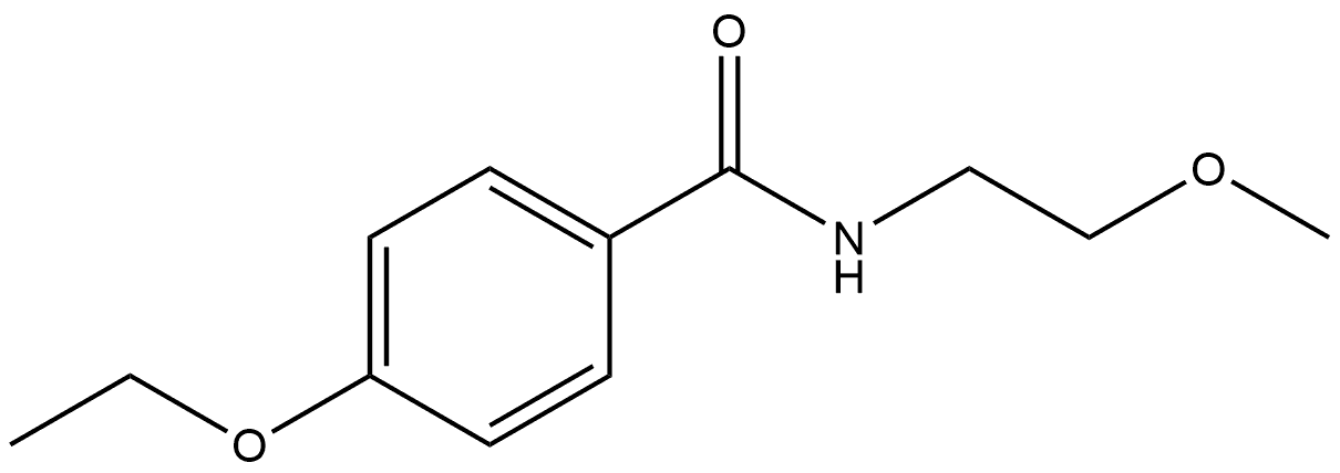 4-Ethoxy-N-(2-methoxyethyl)benzamide Structure
