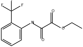 Acetic acid, 2-oxo-2-[[2-(trifluoromethyl)phenyl]amino]-, ethyl ester Structure