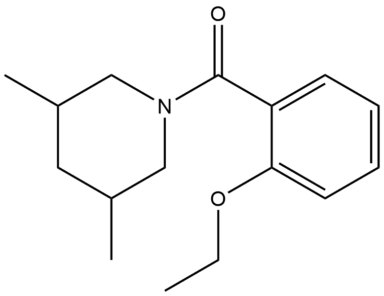 (3,5-Dimethyl-1-piperidinyl)(2-ethoxyphenyl)methanone Structure