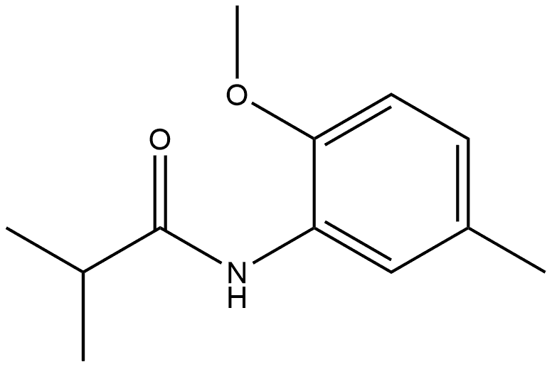N-(2-Methoxy-5-methylphenyl)-2-methylpropanamide Structure