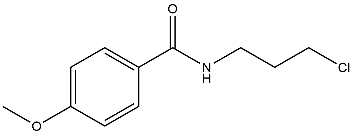 Benzamide, N-(3-chloropropyl)-4-methoxy- Structure