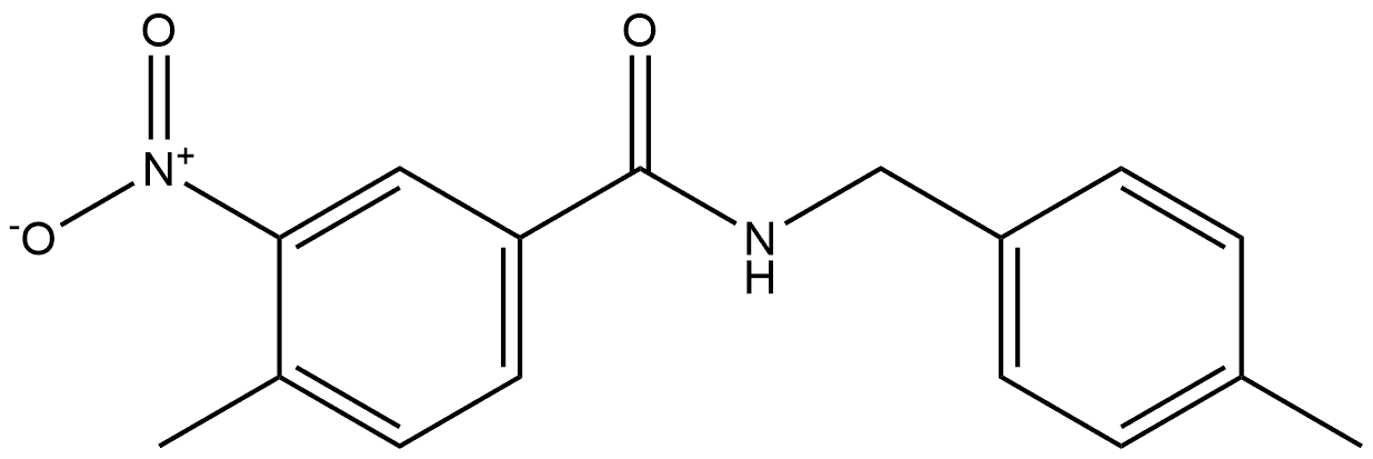 4-methyl-N-(4-methylbenzyl)-3-nitrobenzamide Structure