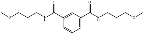 1-N,3-N-bis(3-methoxypropyl)benzene-1,3-dicarboxamide Structure