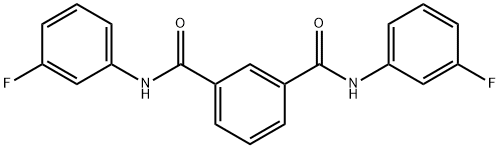 1-N,3-N-bis(3-fluorophenyl)benzene-1,3-dicarboxamide Structure