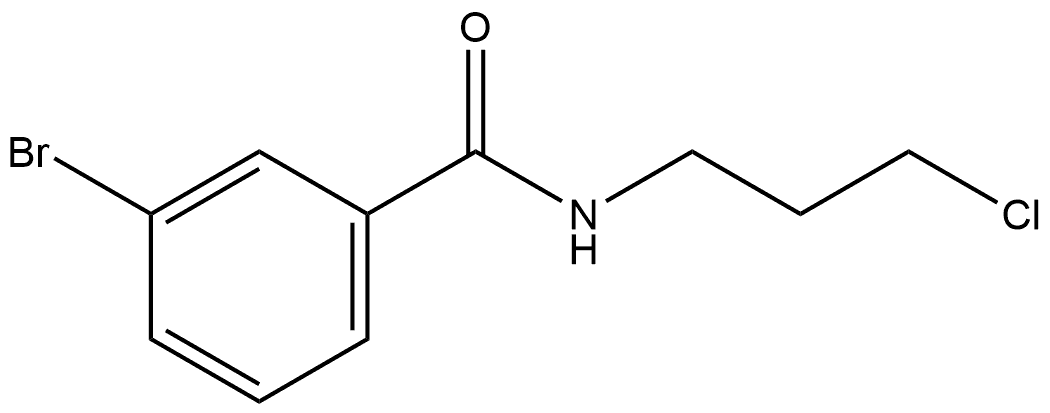 3-Bromo-N-(3-chloropropyl)benzamide Structure