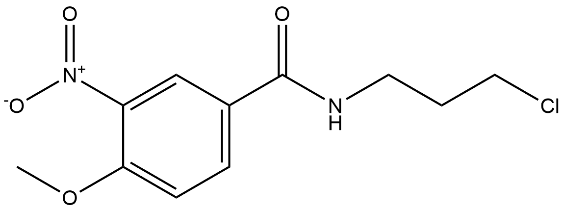 N-(3-chloropropyl)-4-methoxy-3-nitrobenzamide Structure