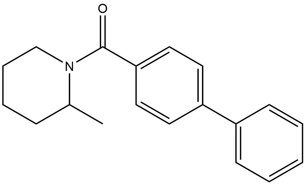 1,1'-Biphenyl]-4-yl(2-methyl-1-piperidinyl)methanone Structure