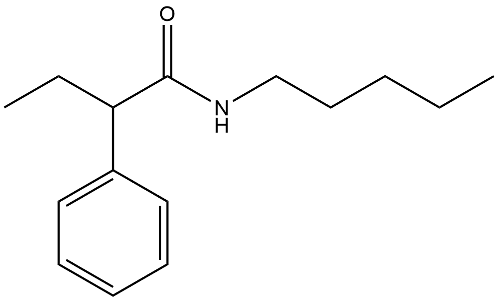 α-Ethyl-N-pentylbenzeneacetamide 구조식 이미지