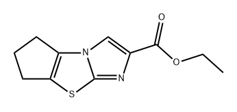 5H-Cyclopent[d]imidazo[2,1-b]thiazole-2-carboxylic acid, 6,7-dihydro-, ethyl ester Structure