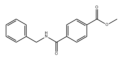 Benzoic acid, 4-[[(phenylmethyl)amino]carbonyl]-, methyl ester Structure