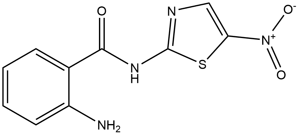 2-Amino-N-(5-nitro-2-thiazolyl)benzamide Structure