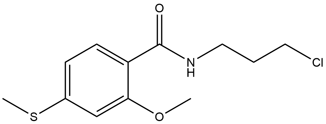 N-(3-Chloropropyl)-2-methoxy-4-(methylthio)benzamide Structure