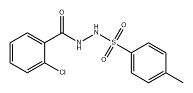 Benzoic acid, 2-chloro-, 2-[(4-methylphenyl)sulfonyl]hydrazide Structure