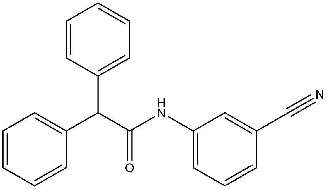 Benzeneacetamide, N-(3-cyanophenyl)-α-phenyl- Structure