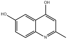 4,6-Quinolinediol, 2-methyl- Structure