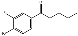 1-Pentanone, 1-(3-fluoro-4-hydroxyphenyl)- 구조식 이미지