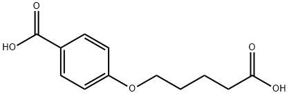 Benzoic acid, 4-(4-carboxybutoxy)- Structure