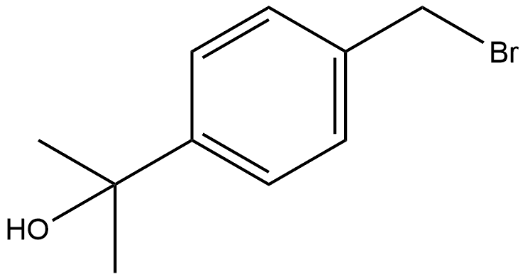 2-(4-(bromomethyl)phenyl)propan-2-ol Structure