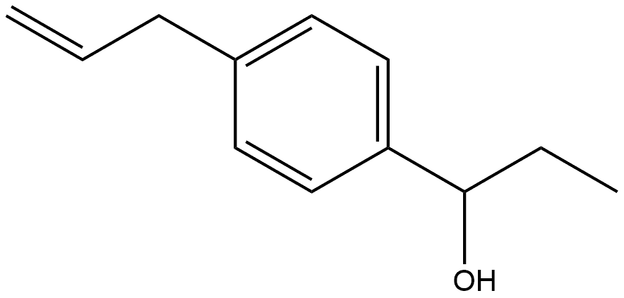 α-Ethyl-4-(2-propen-1-yl)benzenemethanol Structure