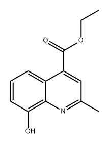 4-Quinolinecarboxylic acid, 8-hydroxy-2-methyl-, ethyl ester Structure