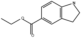 1H-Indole-5-carboxylic acid, 2,3-dihydro-, ethyl ester Structure