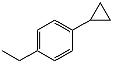 1-Cyclopropyl-4-ethylbenzene 구조식 이미지