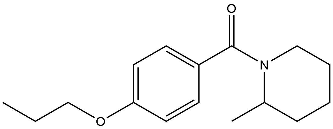 (2-Methyl-1-piperidinyl)(4-propoxyphenyl)methanone Structure