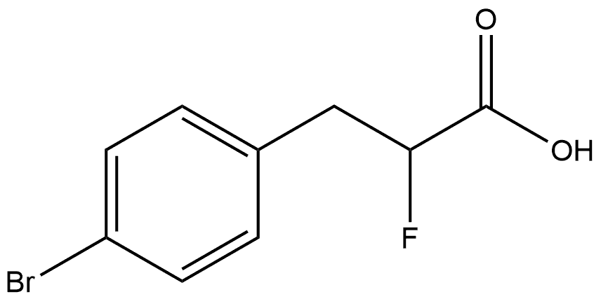 Benzenepropanoic acid, 4-bromo-α-fluoro- Structure