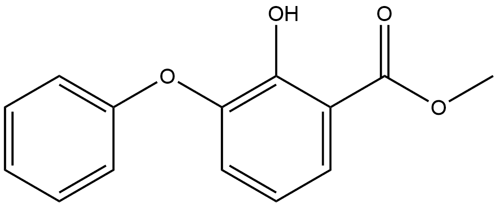 Benzoic acid, 2-hydroxy-3-phenoxy-, methyl ester Structure