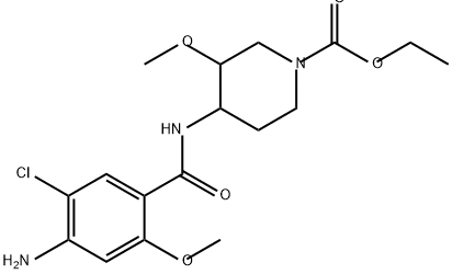 CISAPRIDE BENZAMIDE CARBETHOXY 구조식 이미지