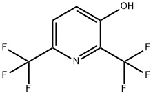 3-Pyridinol, 2,6-bis(trifluoromethyl)- Structure