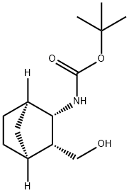 Carbamic acid, [(1R,2S,3R,4S)-3-(hydroxymethyl)bicyclo[2.2.1]hept-2-yl]-, 1,1-dimethylethyl ester (9CI) Structure