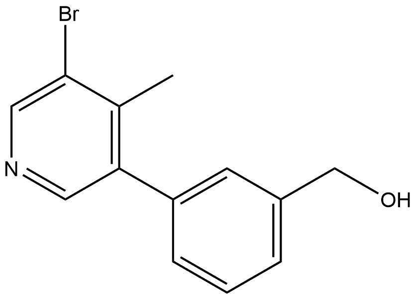 3-(5-Bromo-4-methyl-3-pyridinyl)benzenemethanol Structure