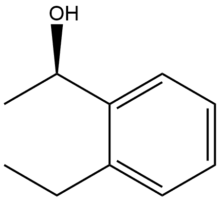 Benzenemethanol, 2-ethyl-α-methyl-, (αR)- Structure