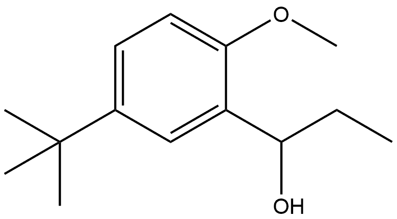 5-(1,1-Dimethylethyl)-α-ethyl-2-methoxybenzenemethanol Structure