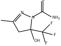 1H-Pyrazole-1-carbothioamide, 4,5-dihydro-5-hydroxy-3-methyl-5-(trifluoromethyl)- Structure