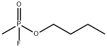 Phosphonofluoridic acid, P-methyl-, butyl ester 구조식 이미지