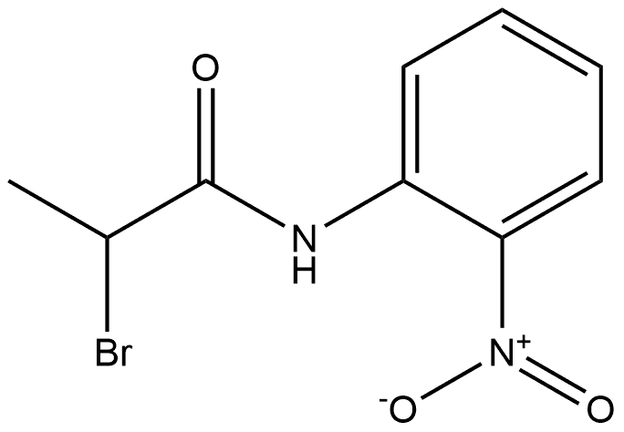 2-Bromo-N-(2-nitrophenyl)propanamide 구조식 이미지