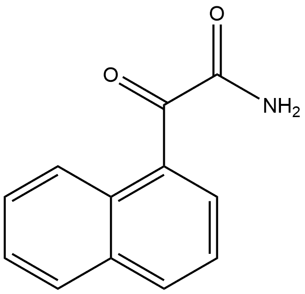1-Naphthaleneacetamide, α-oxo- Structure
