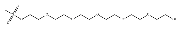 3,6,9,12,15-Pentaoxaheptadecane-1,17-diol, 1-methanesulfonate Structure