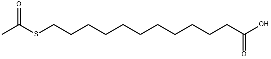 Dodecanoic acid, 12-(acetylthio)- Structure
