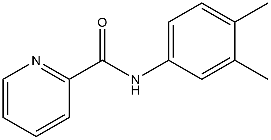 N-(3,4-Dimethylphenyl)-2-pyridinecarboxamide Structure