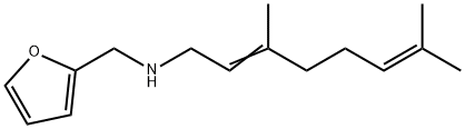 (2Z)-N-(furan-2-ylmethyl)-3,7-dimethylocta-2,6-dien-1-amine Structure