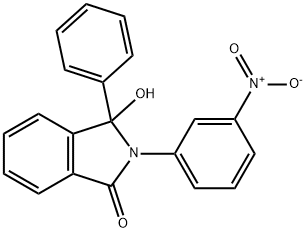 3-Hydroxy-2-(3-nitrophenyl)-3-phenylisoindolin-1-one Structure