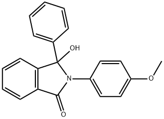 3-Hydroxy-2-(4-methoxyphenyl)-3-phenylisoindolin-1-one Structure
