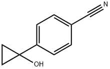 4-(1-Hydroxycyclopropyl)benzonitrile 구조식 이미지