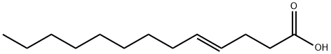 4-Tridecenoic acid, (4E)- Structure