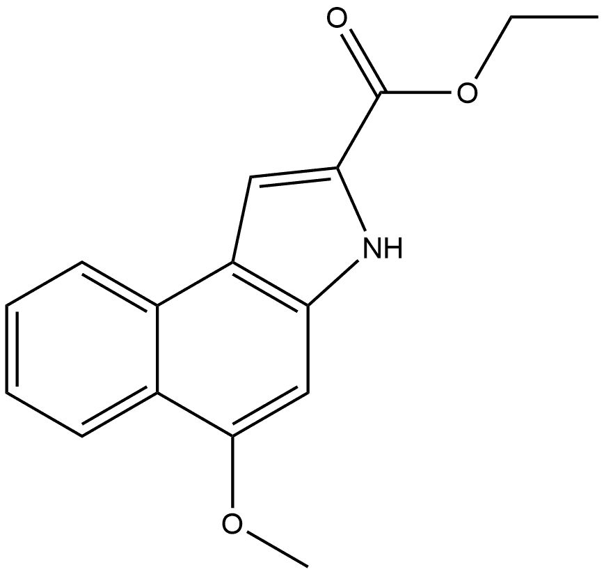 Ethyl 5-Methoxy-3H-benzo[e]indole-2-carboxylate Structure